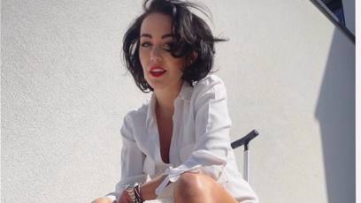 FOTO: Agáta Hanychová je velmi štíhlá. Nedávno se pochlubila i novým účesem.