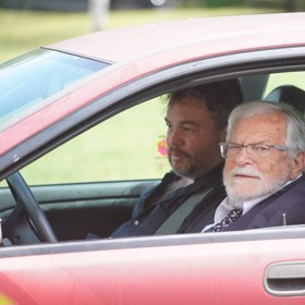 Nejlepší kamarád Josefa Abrháma Jan Kačer s jeho synem Josefem. 