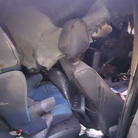 Ohořelé auto R. Rosenberga.