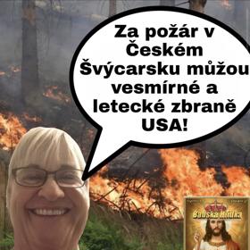 Někteří lidé šíří dezinformace ohledně požáru v Českém Švýcarsku.