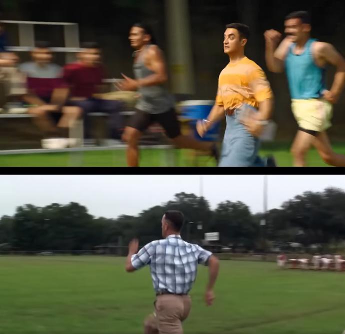 FOTO: Porovnání indické verze Forresta Gumpa (nahoře) s americkým originálem z roku 1994 (dole). – stránka 14