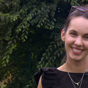 Herečka Michaela Tomešová.