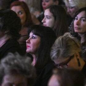 Dagmar Patrasová na oslavě 80. narozenin Felixe Slováčka.