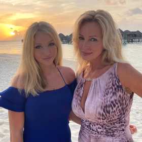 Kateřina se zvěčnila s dcerou na Meledivách.