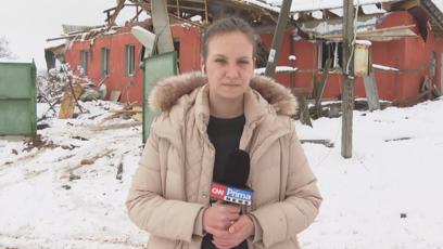 FOTO: Reportérka Darja Stomatová v ukrajinském Charkově.