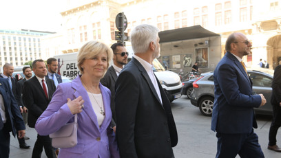 FOTO: Procházku po Vídni si oba velmi užili.