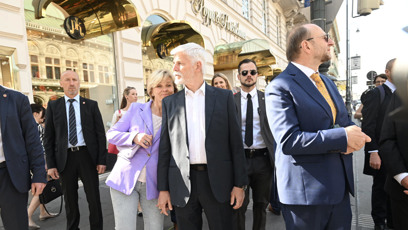 FOTO: Petr Pavel s Evou byli v dobré náladě.