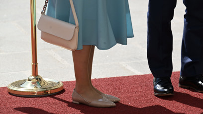 FOTO: Eva Pavlová obula béžové elegantní baleríny.