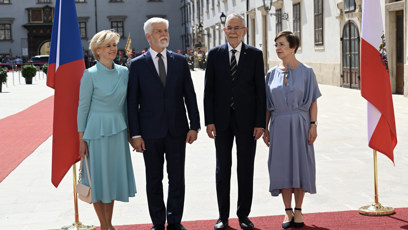 FOTO: Petr Pavel s Evou na návštěvě ve Vídni.