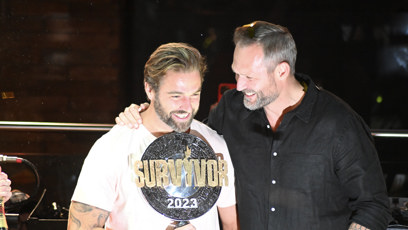 FOTO: Ondřej s Tomášem na podiu.