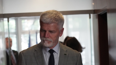 FOTO: Prezident Petr Pavel na české ambasádě v Londýně.