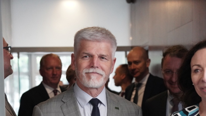 FOTO: Prezident Petr Pavel na české ambasádě v Londýně.