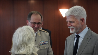 FOTO: Prezident Petr Pavel na české ambasádě v Londýně.