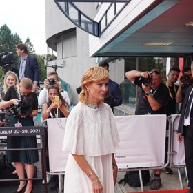 Herečka Jitka Schneiderová. 