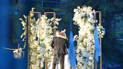 FOTO: První společný tanec jako novomanželé.