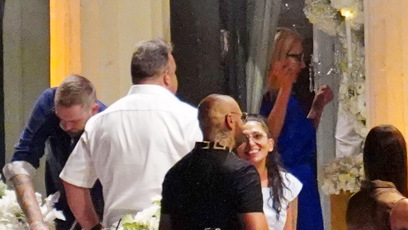 FOTO: Rapper Rytmus a fanynka na svatbě Lely Ceterové.