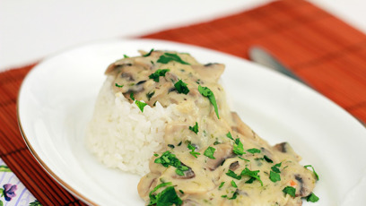 FOTO: Houbová omáčka je dobrá i s rýží.