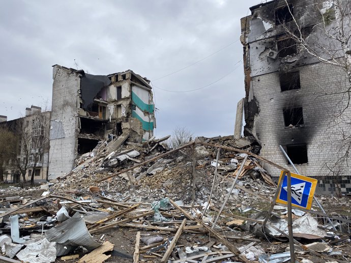 FOTO: Borodyanka zůstává i nadále v troskách. – stránka 1148