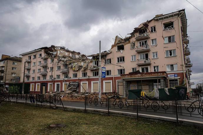 FOTO: Černihiv byl jedním z ohnisek tvrdých bojů, dnes je opět pod nadvládou Ukrajiny. – stránka 1146
