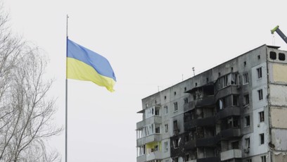 FOTO: Zničení město Borodjanka.