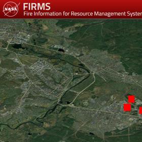 Požáry ropných skladů jsou vidět z vesmíru.