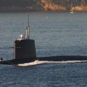 Francouzská jaderná ponorka Saphir.