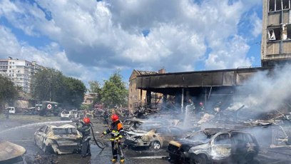 FOTO: Ruské útoky na Ukrajinu stále pokračují.