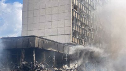 FOTO: Budovy jsou zničené.