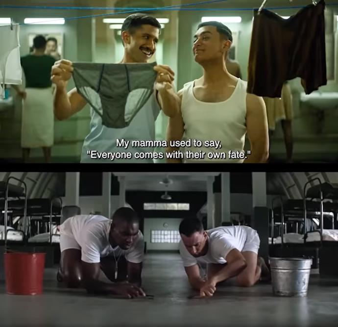 FOTO: Porovnání indické verze Forresta Gumpa (nahoře) s americkým originálem z roku 1994 (dole). – stránka 9