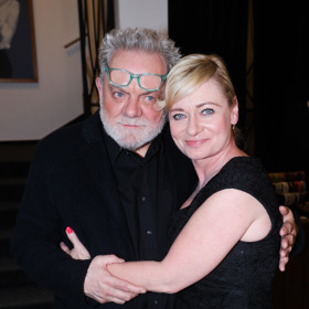 Václav Upír Krejčí na premiéře.