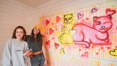 FOTO: Agáta Hanychová a další účastnice v Like House.