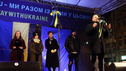 FOTO: Vystupující na pódiu.