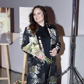 Jitka Čvančarová na vernisáži.