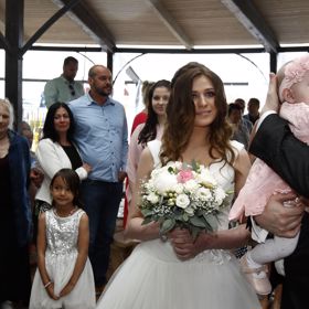 Radostné chvíle těsně před obřadem. 