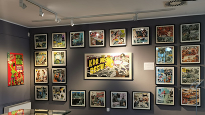 FOTO: Muriel a andělé. Komiksový diamant Káji Saudka z konce 60. let, začátku vrcholného období jeho tvorby. Redakce eXtra.cz navštívila výstavu v Tančícím domě.