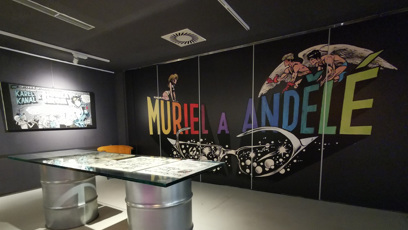 FOTO: Muriel a andělé. Komiksový diamant Káji Saudka z konce 60. let, začátku vrcholného období jeho tvorby. Redakce eXtra.cz navštívila výstavu v Tančícím domě.