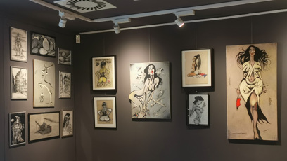 FOTO: Muriel a andělé. Komiksový diamant Káji Saudka z konce 60. let, začátku vrcholného období jeho tvorby. Redakce eXtra.cz navštívila výstavu v Tančícím domě.