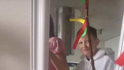 FOTO: Koledu nevynechal Agátin syn Kryšpín.