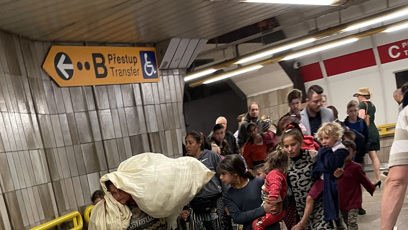 FOTO: Romové hledají v Praze přístřeší.