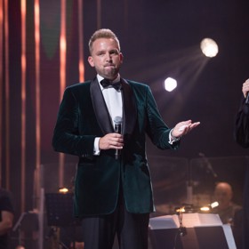 Ivana Gottová a Libor Bouček na koncertu Pocta Karlu Gottovi. 