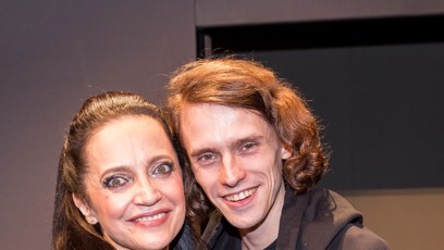 FOTO: Svou maminku přišel na premiéru muzikálu v její narozeninový den podpořit i syn Filip.