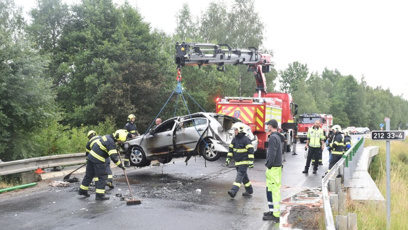 FOTO: Vůz byl zdemolovaný.