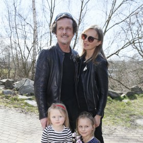 Michal Malátný se svou rodinou. 