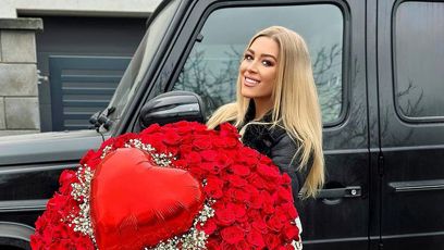 FOTO: Dominika Myslivcová dostala puget růží a luxusní dáreček.