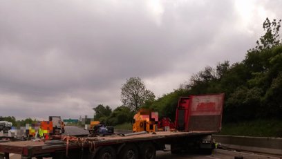 FOTO: Vážná nehoda na D1.