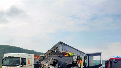 FOTO: Tragická nehoda na dálnici D5.