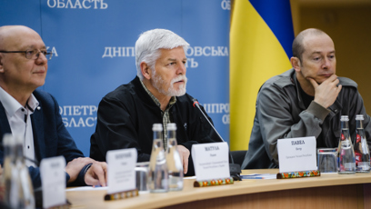 FOTO: Petr Pavel navštívil Dnipro.