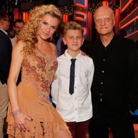 Leona Machálková se synem Arturem a svým dnes již zesnulým expartnerem Bořkem Šípkem. 