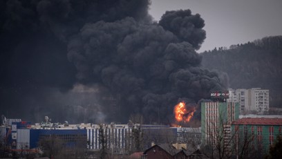 FOTO: Lvovem otřásly mohutné exploze.