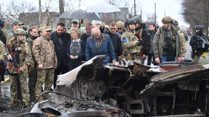 FOTO: Ursula von der Leyen v Kyjevě.